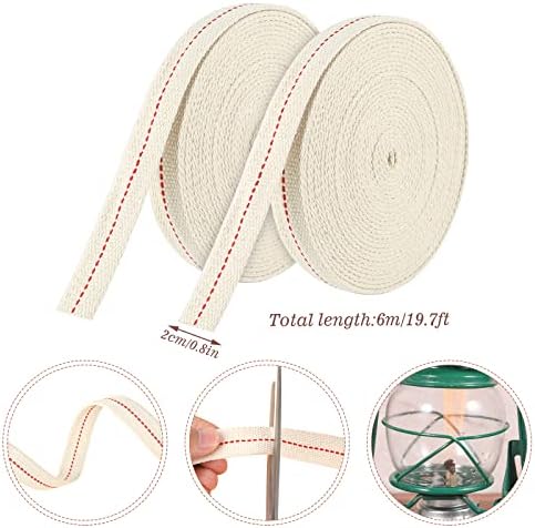 39 Feet Cotton Oil Lamp Wick 2 Rolls 4 5 Inch Replacement