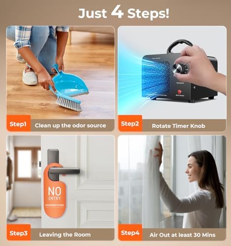 Hadlook Ozone Generator 48000mg Odor Remover Air Purifier Deodorizer