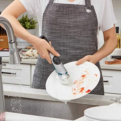 OXO Steel Soap Dispensing Dish Brush 10 In 1