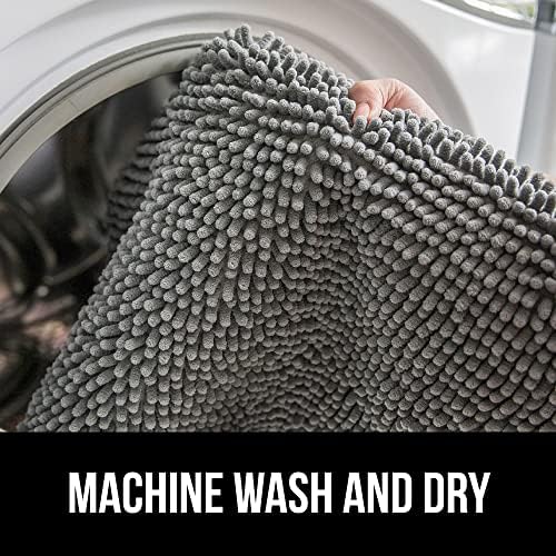 Gorilla Grip Bath Rug Mat 24x17 Grey