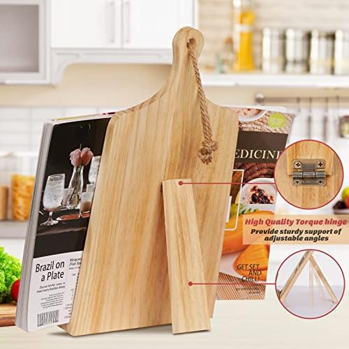 Stylish Cookbook Stand with Chalkboard Eraser