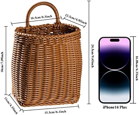 Hanging Woven Storage Basket Large