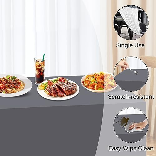 Sundee 3 Pack Premium Disposable Tablecloths 54x108 Rectangle