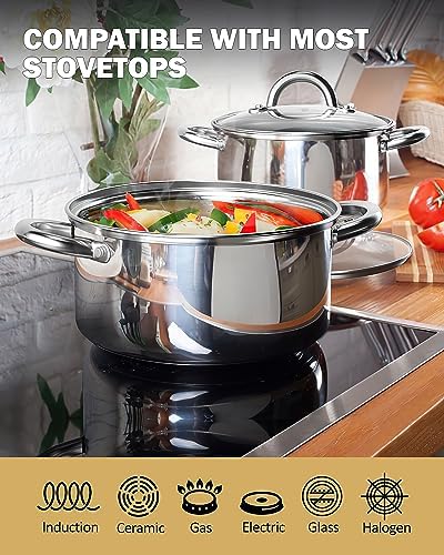 Cook N Home 8 Quart Stainless Steel Stockpot with Lid 1