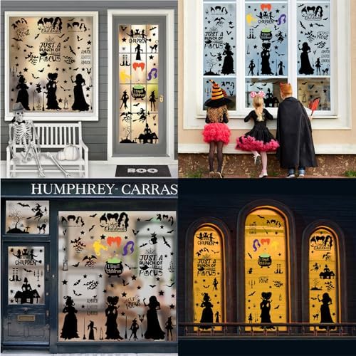 Hocus Pocus Halloween Window Decals 91 Pcs Set