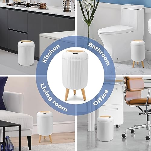 Pukomc Smart Sensor Wastebasket for Kitchen Bathroom Bedroom
