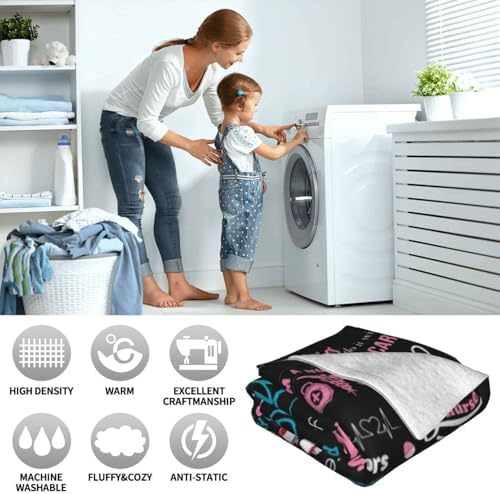 Funny Nurse Gifts for Women Soft Flannel Blanket