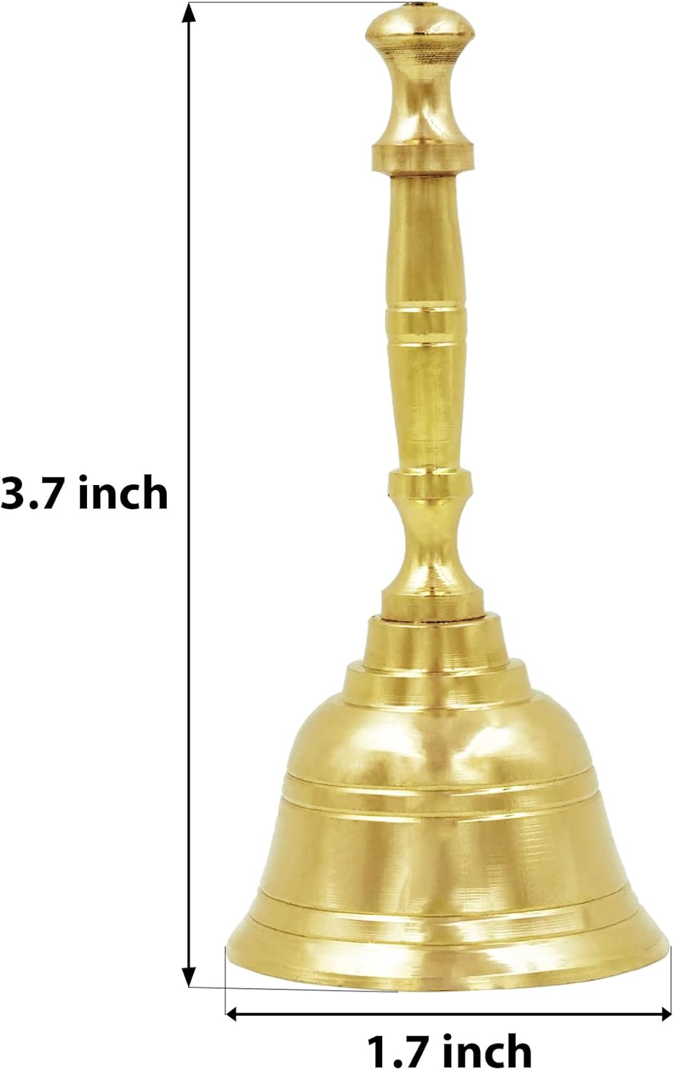 Shubhkart Handbell 37 Inch Brass Pooja Bell