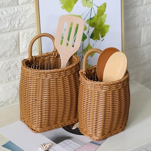 Hanging Wicker Basket for Home Kitchen Storage