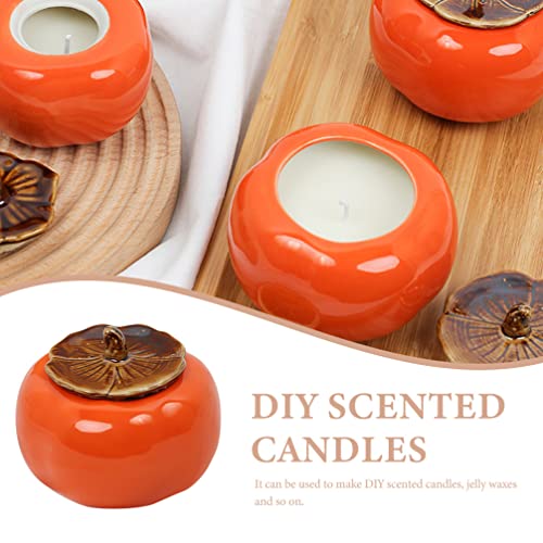Beaupretty Ceramic Candle Cup for Decor and Storage