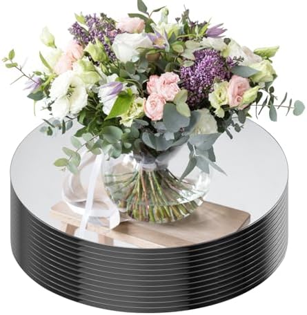Seelenruhe 12 Inch Round Mirrors for Centerpieces
