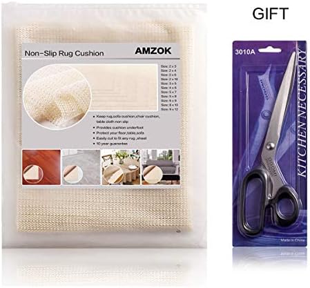 AMZOK Rug Pad 2x6 Non-Slip Grippers for Hardwood Floor