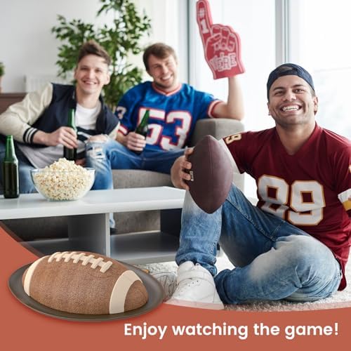 Football Cake Pan 105in Nonstick 3D Silicone Mold for Baking