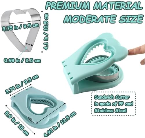 Heart Shape Sandwich Cutter and Sealer for Kids