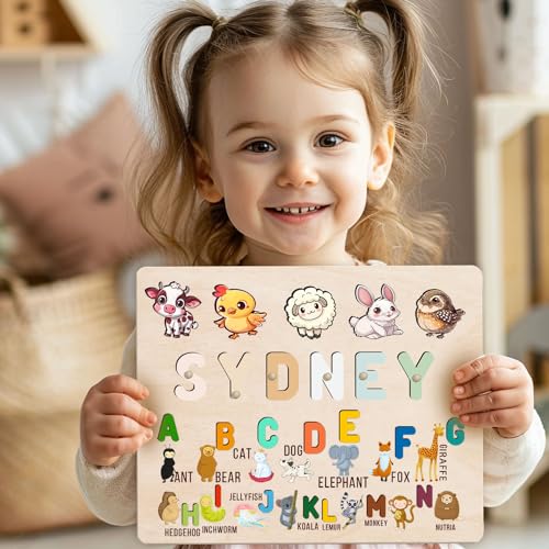 Personalized Wooden Name Puzzle for Toddlers