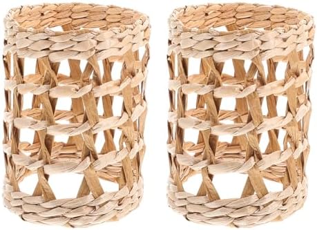 GANAZONO Reusable Rattan Vase Sleeve Set