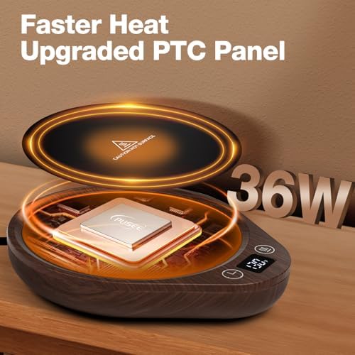 PUSEE Coffee Mug Warmer with 3 Temp Settings