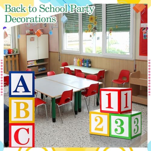 Kolldenn ABC 123 Party Decor Balloon Boxes Set