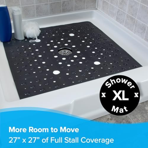 SlipX Solutions 27 Inch Oversize Square Shower Mat