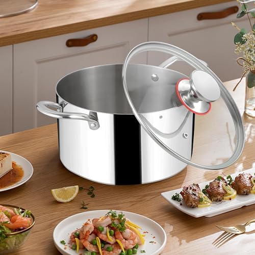 Herogo 8 Quart Stainless Steel Stock Pot with Lid