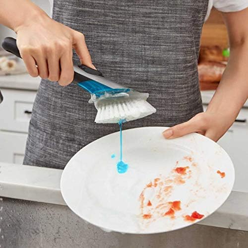 OXO Steel Soap Dispensing Dish Brush 10 In 1