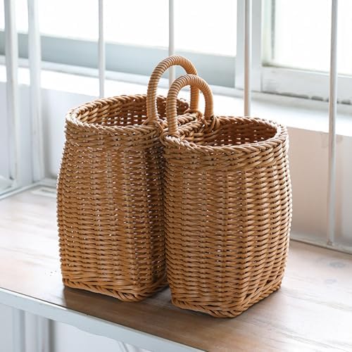 Hanging Wicker Basket for Home Kitchen Storage