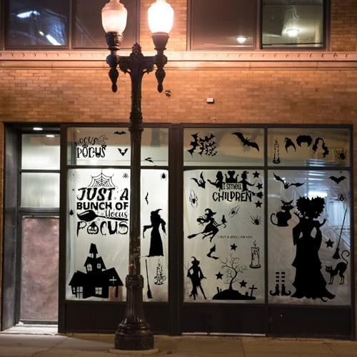 99PCS Halloween Window Stickers Silhouette Decorations