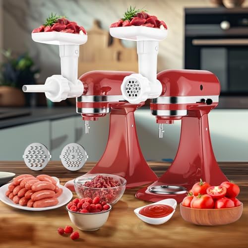 HOZODO Fruit Veg Strainer Meat Grinder for Kitchenaid Mixers