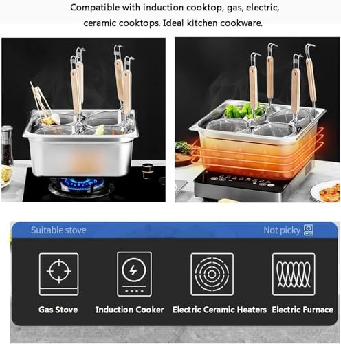 XENITE Strainer Stainless Steel Pasta Cooker with Divider and Colander