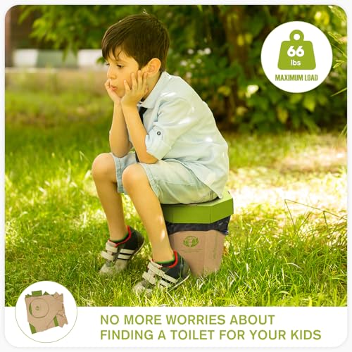 QIMATOP 5 Pack Cardboard Trash Cans 3 Gallon Reusable Foldable