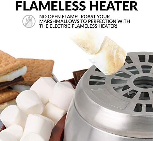 Nostalgia Indoor Electric Smores Maker - 4 Trays and Roasting Sticks