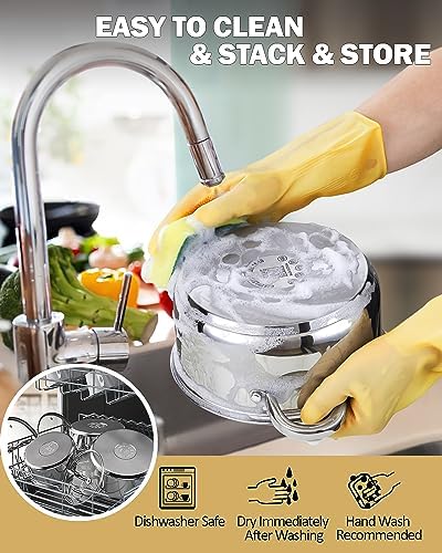 Cook N Home 8 Quart Stainless Steel Stockpot with Lid 1