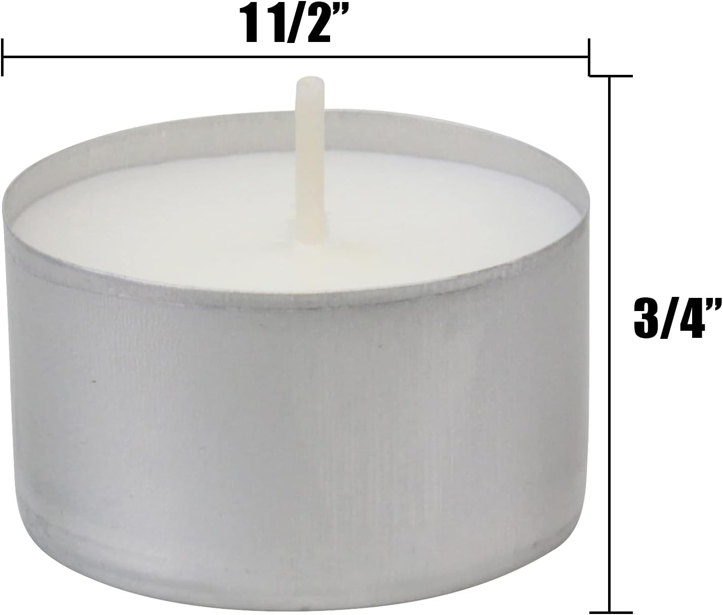 Stonebriar Unscented White Tea Light Candles 200 Count