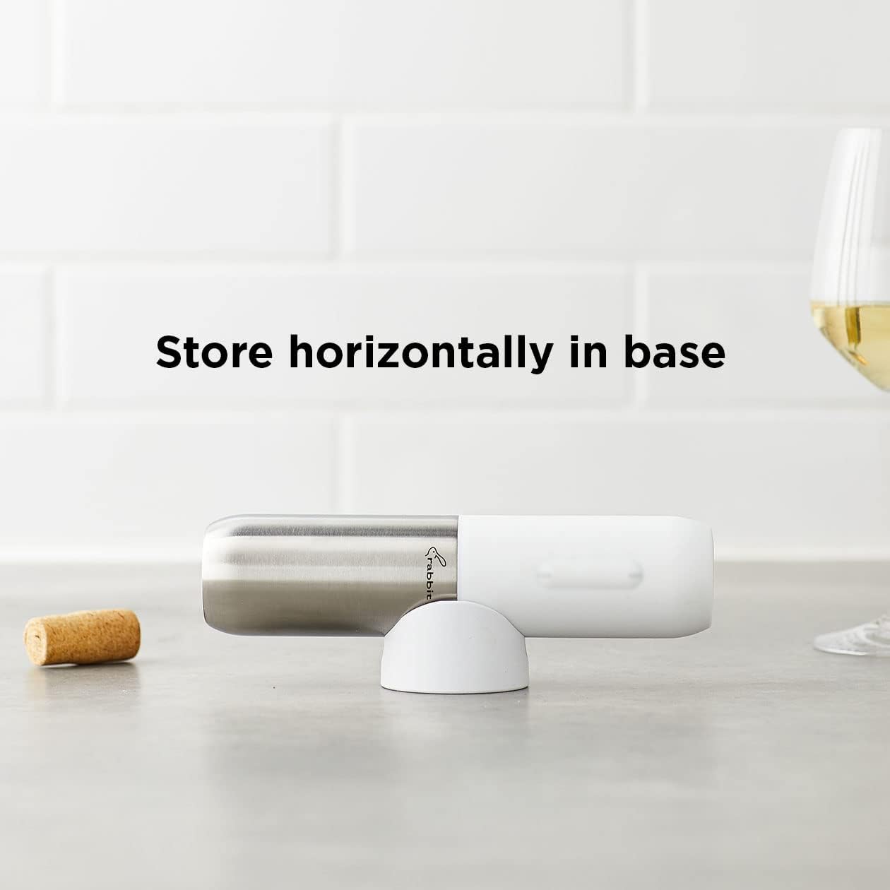 Rabbit Compact Electric Wine Opener with USB Charger