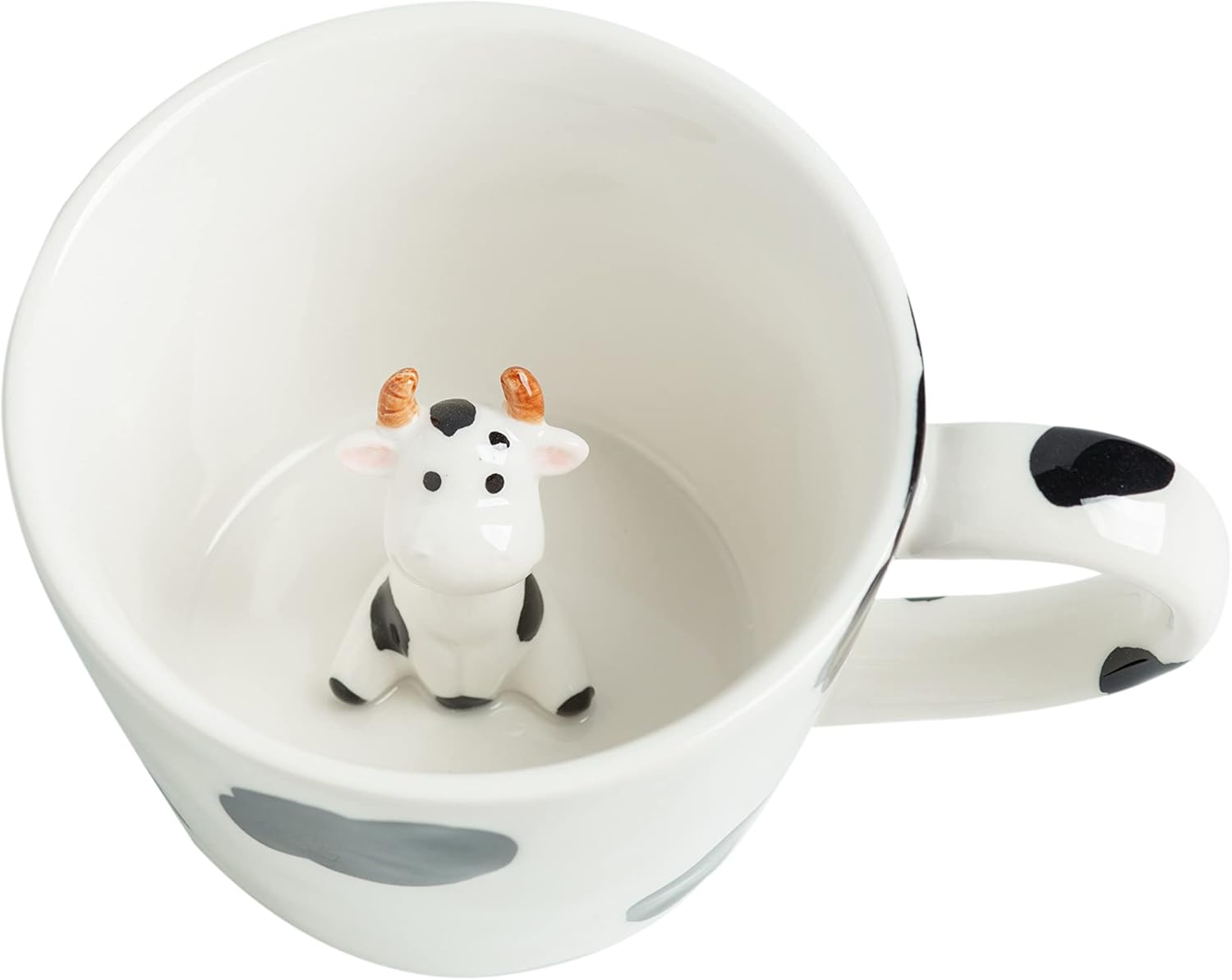 DIHOclub 3D Cow Ceramic Mug with Hidden Design