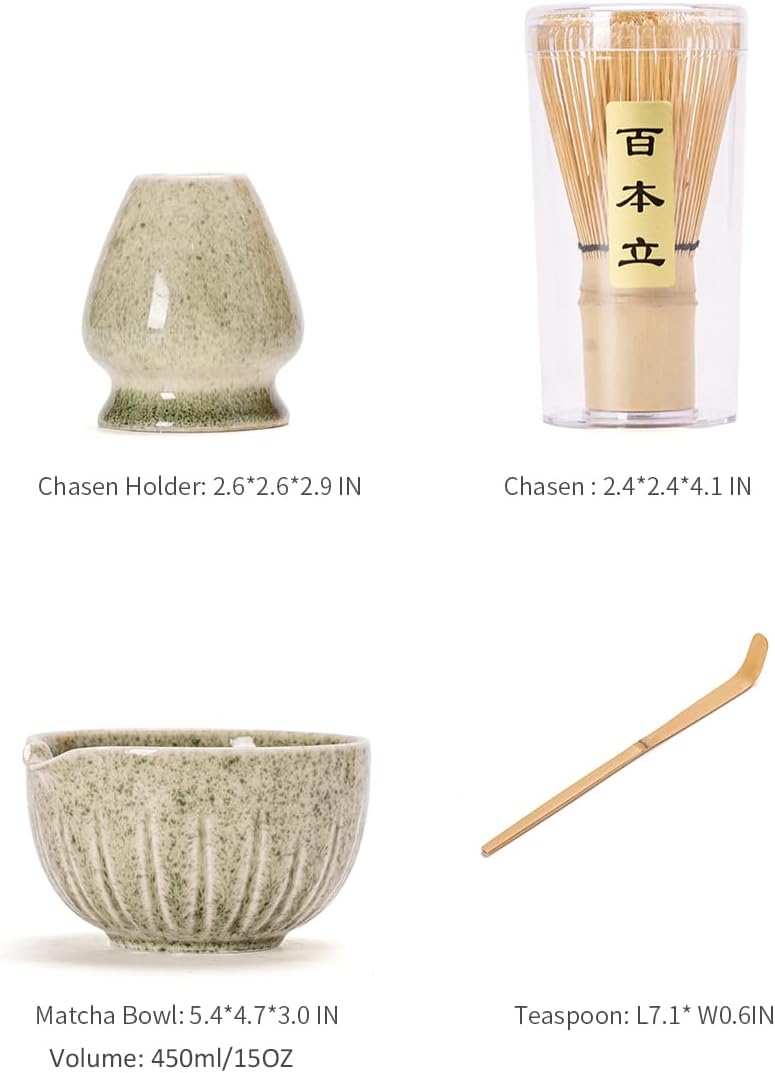 Tang Pin Matcha Set - 4pc Matcha Kit for Tea Ceremony