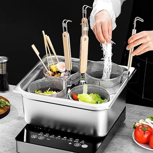 XENITE Strainer Stainless Steel Pasta Cooker with Divider and Colander