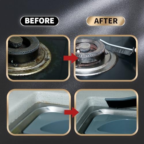 3 Pcs Crevice Cleaning Brush Tool for Kitchen and Bathroom