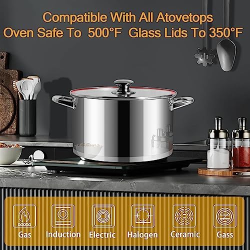 Stainless Steel Stock Pot 8 Qt With Lid