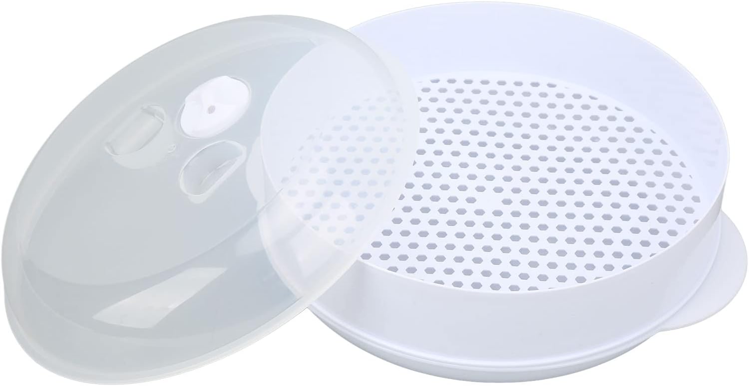 Cheotime Microwave Steamers with Lid and Handle for Home Kitchen