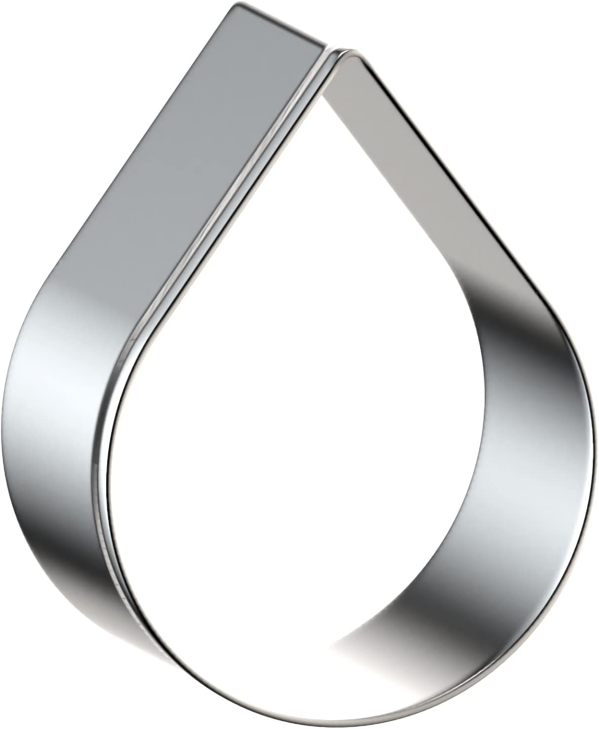 Teardrop Cookie Cutter Set - 5 4 3 2 Inches Stainless Steel