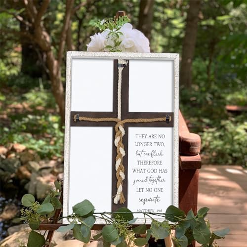 Matthew 196 Unity Sign Wedding Ceremony Wood Frame