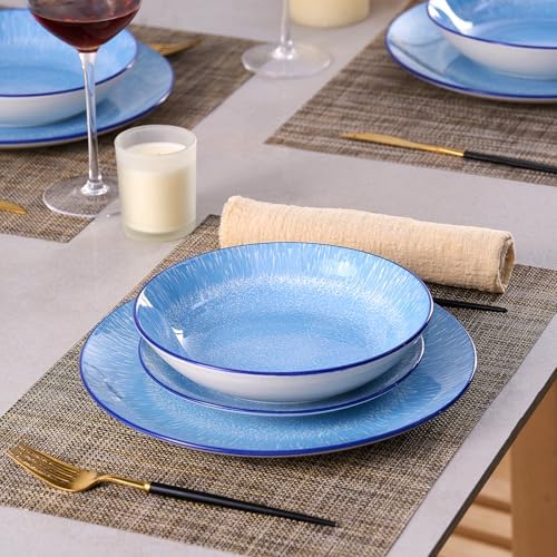 Bestone 12-Piece Porcelain Dinnerware Set for 4