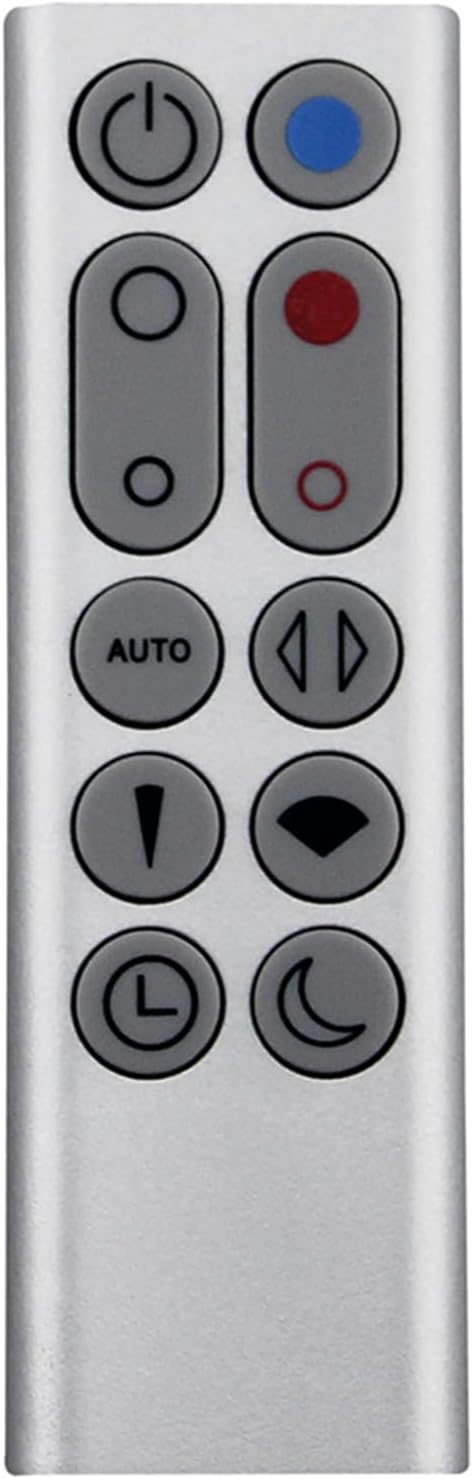 Azwok Replacement Remote Control for Dyson Air Purifier Heat Cool Fan Silver