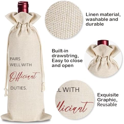 YAANUNULU Wine Bag with Greeting Card for Wedding Registry