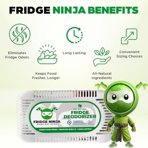 Fridge Ninja 2-Pack Unscented Activated Charcoal Deodorizer