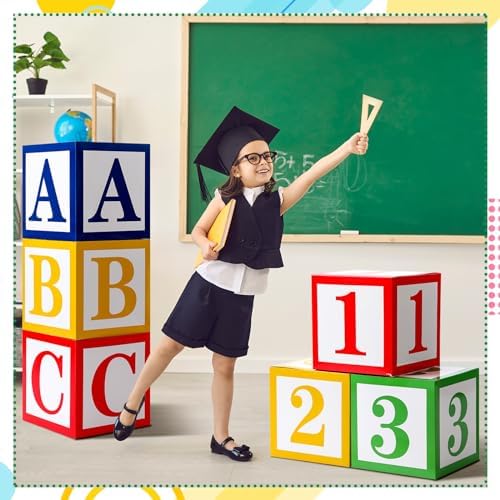 Kolldenn ABC 123 Party Decor Balloon Boxes Set