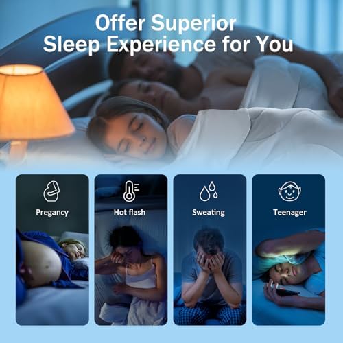 Cooling Blanket Comforter for Hot Sleepers - Full Queen Silver Gray