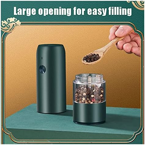 LEIXIUSM Rechargeable Pepper Mill Set White