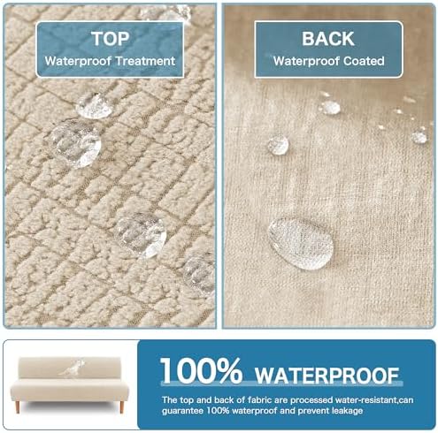 HVERSAILTEX Waterproof Futon Cover Ivory